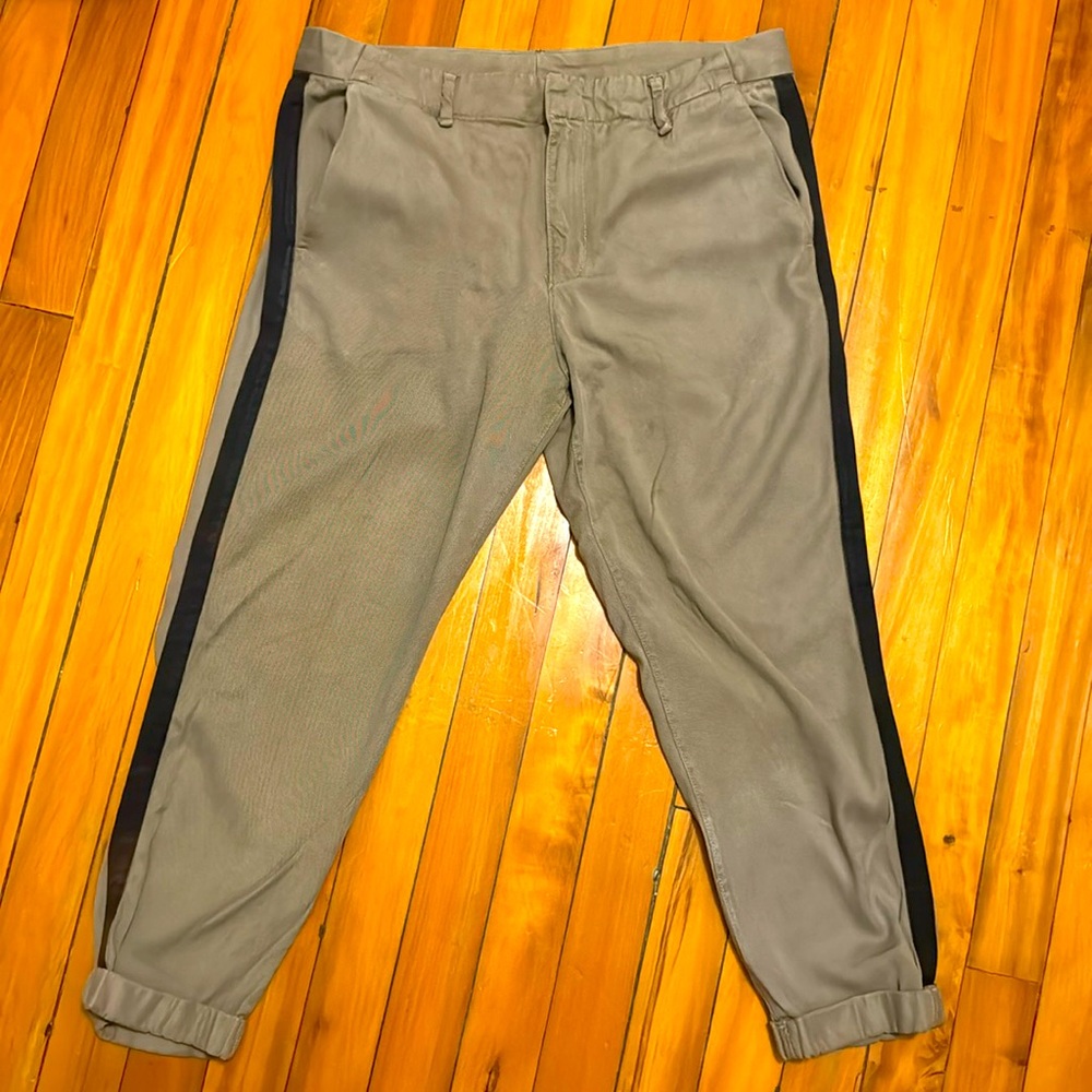 Rag and Bone Military Kahki Cropped Chino Pant